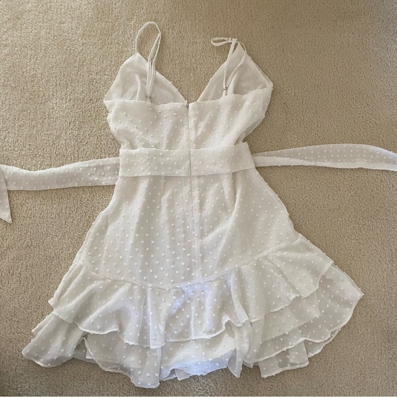 Meshki white polka dot mini dress - Picture 2 of 6